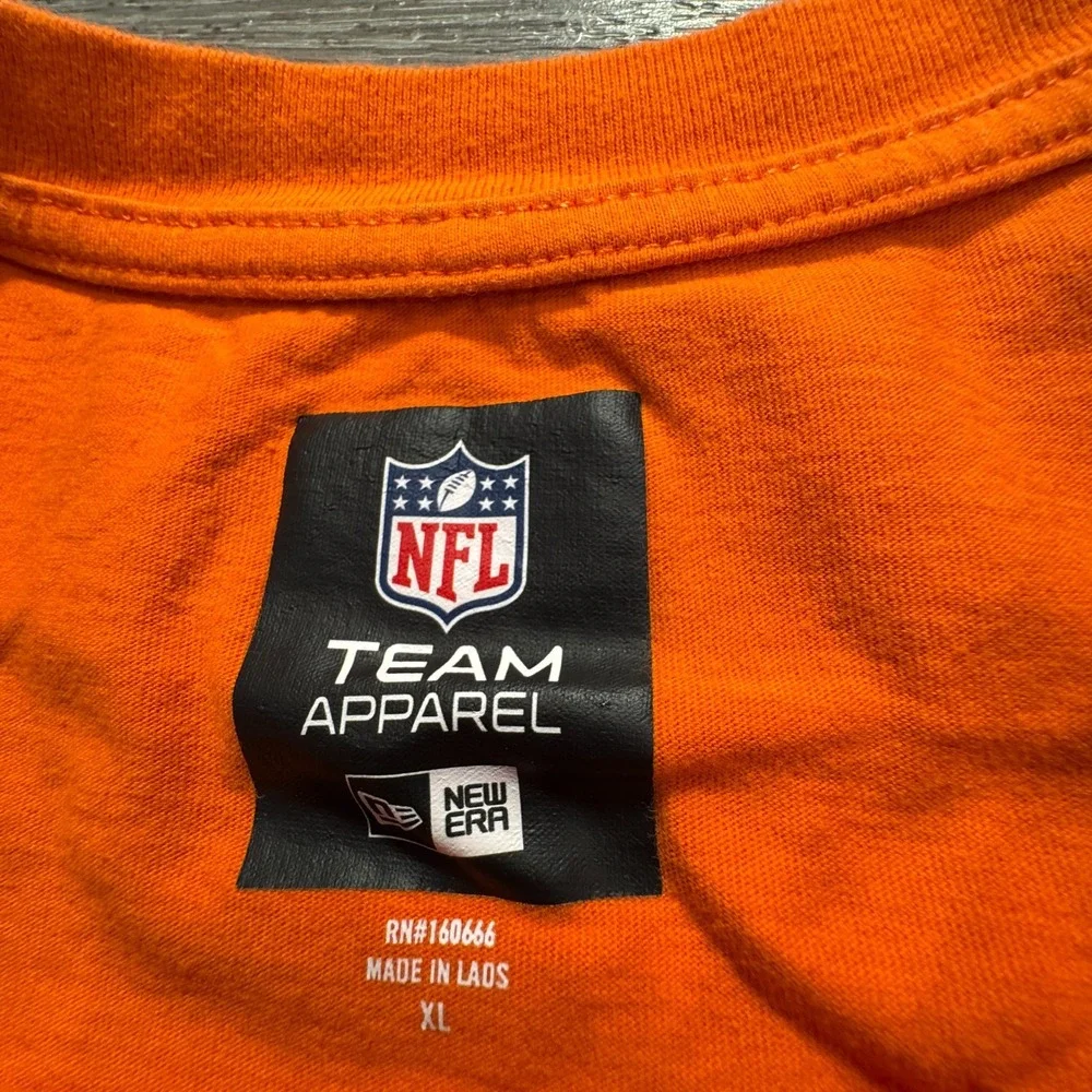 Cincinnati Bengals NFL Shirt‎ Mens XL Orange Logo Graphic Spellout Team Apparel